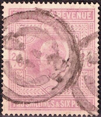 GB KING EDWARD VII 1902, 2'6s LILAC, SG260, Mi.115Iwa, USED
