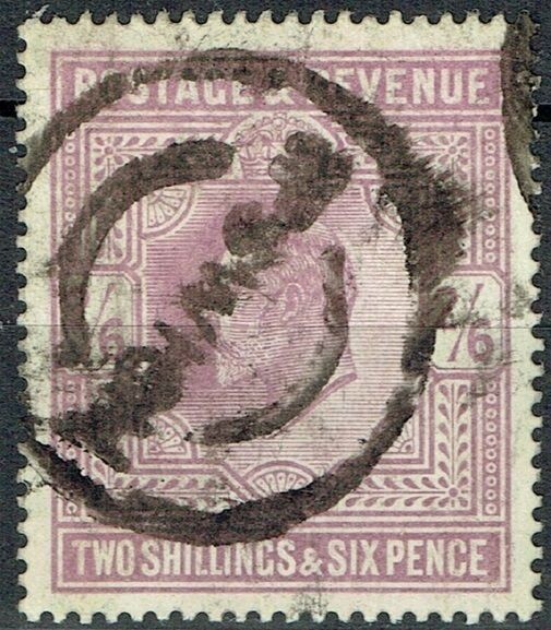 GB KING EDWARD VII 1905, 2'6s Pale Dull Purple (W40), SG 260, Mi.115Ixa, USED