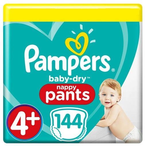 PAMPERS BABY-DRY PANTS SIZE4 x120/Pack, 8-20kg MEGA+ PACK