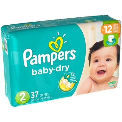 PAMPERS BABY-DRY SIZE 2 MINI x37/Pack, 3-6kg CARRY PACK
