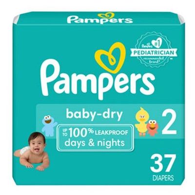 PAMPERS BABY-DRY SIZE 2 MINI x37/Pack, 3-6kg CARRY PACK