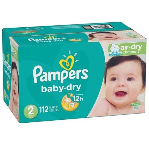 PAMPERS BABY-DRY SIZE 2 MINI x112/Pack, 3-6kg