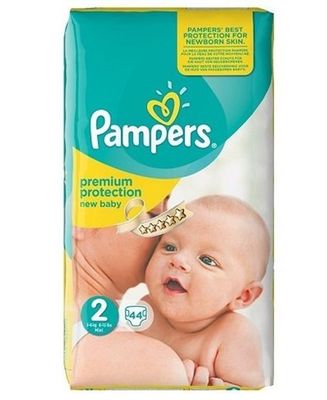 PAMPERS PREMIUM PROTECTION NEW BABY SIZE 2 MINI x44/Pack, 3-6kg