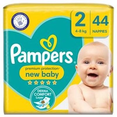 PAMPERS PREMIUM PROTECTION NEW BABY SIZE 2 MINI x44/Pack, 3-6kg