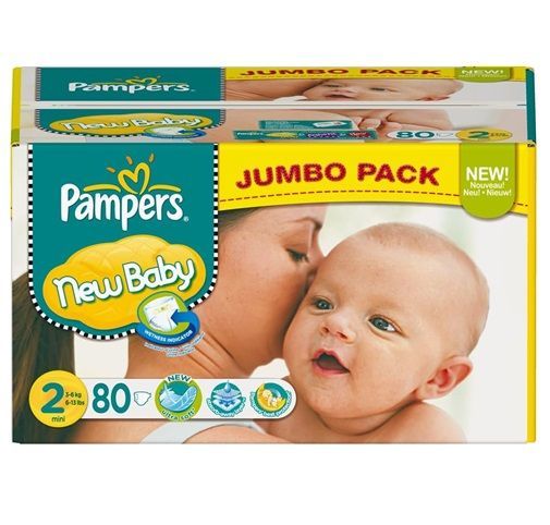 PAMPERS PREMIUM PROTECTION NEW BABY SIZE 2 MINI x80/Pack, 3-6kg