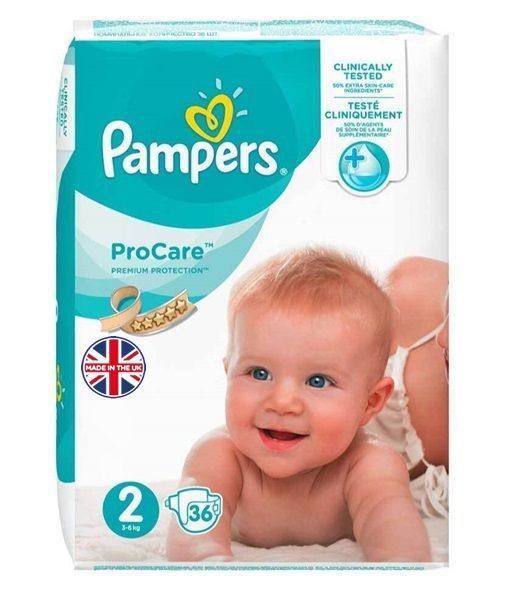 PAMPERS PREMIUM PROTECTION PROCARE SIZE 2 x36/Pack, 4-8kg