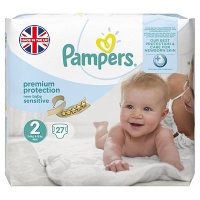 PAMPERS PREMIUM PROTECTION SENSITIVE SIZE 2 MINI x27/Pack, 3-6kg