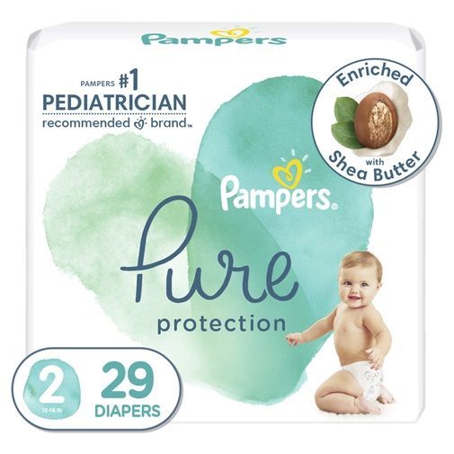PAMPERS PURE PROTECTION NEW BABY SIZE 2 x29/Pack, 4-8kg