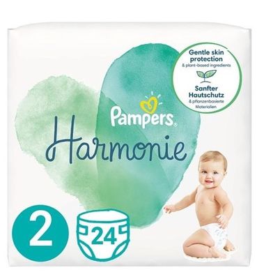 PAMPERS HARMONIE NEW BABY SIZE 2 MINI x24/Pack, 4-8kg