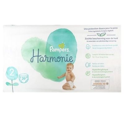 PAMPERS HARMONIE NEW BABY SIZE 2 MINI x39/Pack, 4-8kg