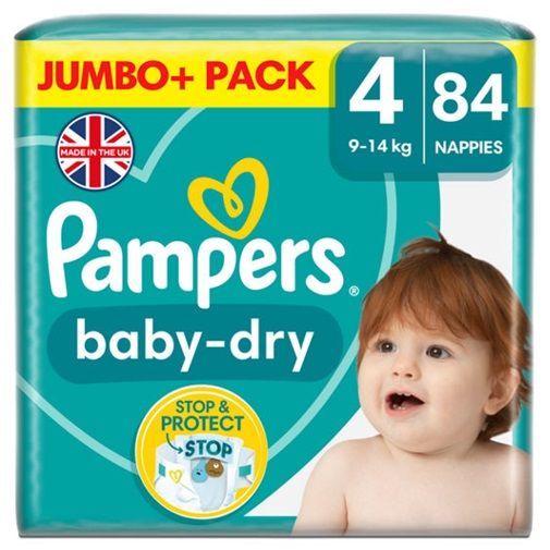 PAMPERS BABY-DRY MIDI SIZE 3 x84/Pack, 6-10kg DIAPERS/COUCHES