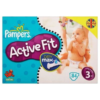PAMPERS ACTIVE FIT DRY-MAX SIZE 3 x84/Pack, 4-10kg MIDI