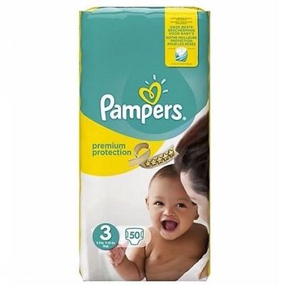 PAMPERS PREMIUM PROTECTION SIZE 3 x50/Pack, 6-10kg, MIDI