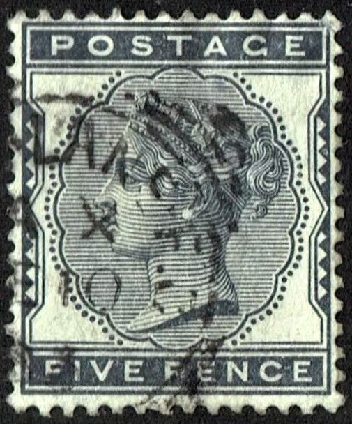 GB QUEEN VICTORIA 1881, 5d INDIGO, Mi.62, SG169, USED