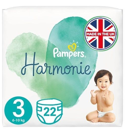 PAMPERS HARMONIE SIZE 3 MIDI x22/Pack, 6-10kg PAMPERS HARMONIE SIZE 3 MIDI x22/Pack, 6-10kg