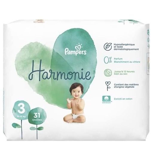 PAMPERS HARMONIE SIZE 3 MIDI x31/Pack, 6-10kg