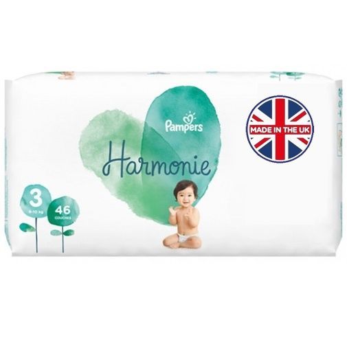PAMPERS HARMONIE SIZE 3 MIDI x46/Pack, 6-10kg