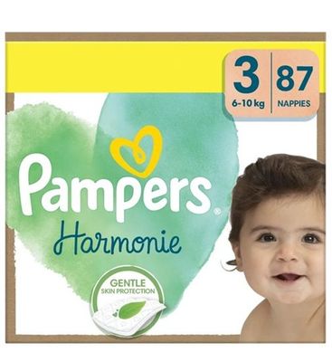 PAMPERS HARMONIE SIZE 3 MIDI x87/Pack, 6-10kg PAMPERS HARMONIE SIZE 3 MIDI x87/Pack, 6-10kg