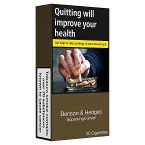BENSON &amp; HEDGES SK GREEN TT 20s