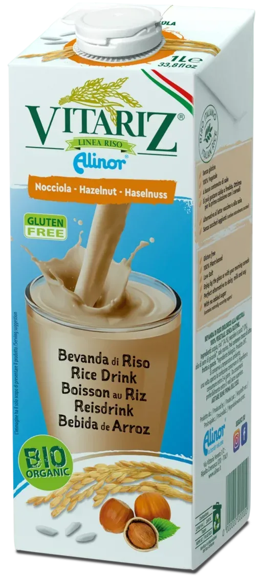 VITARIZ HAZELNUT ORGANIC RICE DRINK BY ALINOR 1L