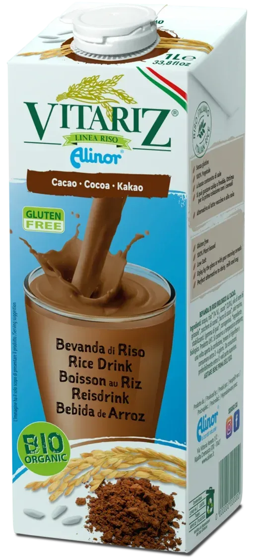VITARIZ COCOA ORGANIC RICE DRINK BY ALINOR 1L