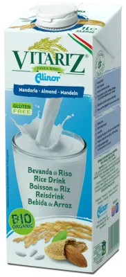 VITARIZ ALMOND ORGANIC RICE DRINK BY ALINOR 1L VITARIZ ALMOND ORGANIC RICE DRINK BY ALINOR 1L