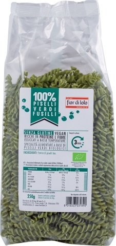 FUSILLI PEAS GLUTEN FREE PASTA ORGANIC FIOR DI LOTO 250g