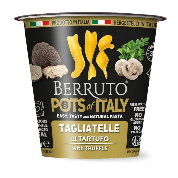 BERRUTO PASTA CUP TAGLIATELLE WITH TRUFFLE 70g
