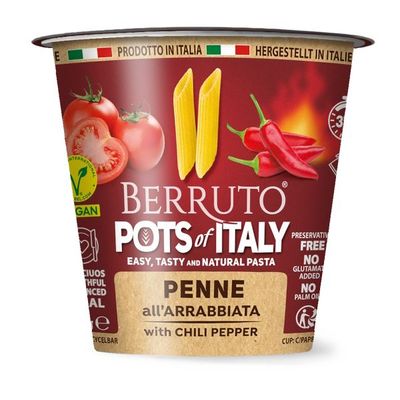 BERRUTO PASTA CUP PENNE WITH ARRABBIATA SAUCE 70g