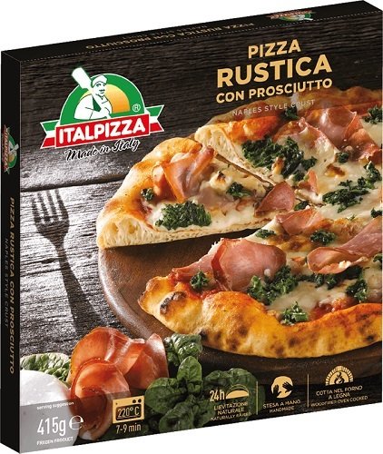 ITALIAN PIZZA RUSTICA CON PROSCIUTTO (PIZZA RUSTICA WITH HAM) 415g