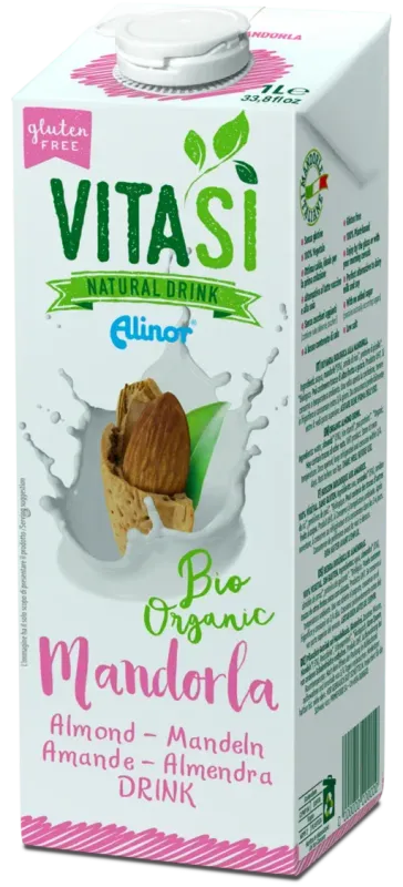 VITASI ALMOND ORGANIC DRINK BY ALINOR 1L VITASI ALMOND ORGANIC DRINK BY ALINOR 1L