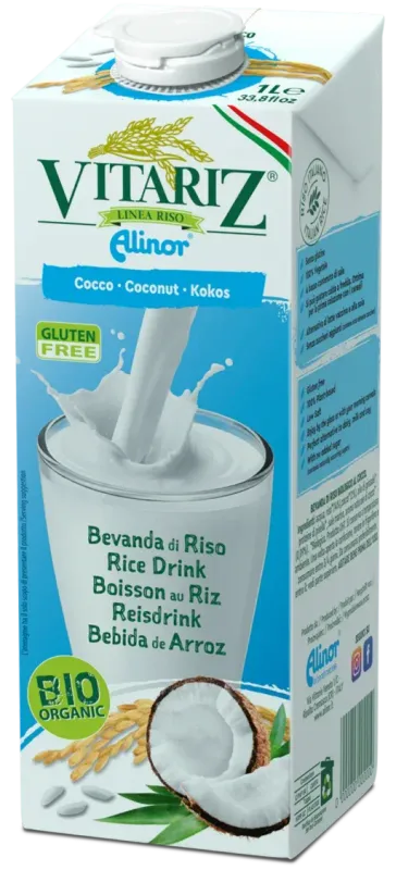 VITARIZ COCONUT ORGANIC RICE DRINK BY ALINOR 1L VITARIZ COCONUT ORGANIC RICE DRINK BY ALINOR 1L