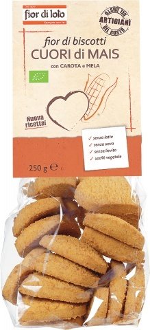 CORN BISCUIT HEART ORGANIC FIOR DI LOTO 250g
