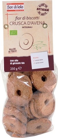 BISCUIT WITH OATS BRAN ORGANIC FIOR DI LOTO 250g