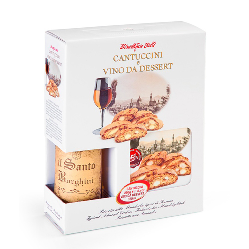 CANTUCCINI alla MANDORLA 250g + IL SANTO RED WINE 375ml