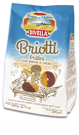 BRIOTTI with LIGHT CHOCOLATE and WHIPPING CREAM 400g