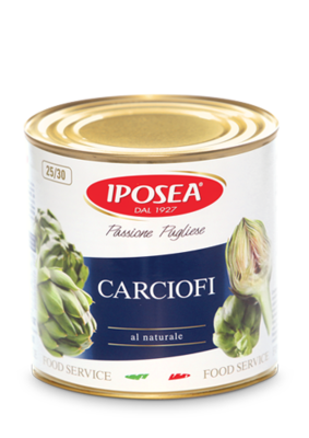 ARTICHOKES ALL NATURAL 25/30 IN OIL 2650ml