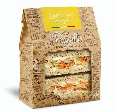 SANDWICH CHICKEN & CARROT 160g