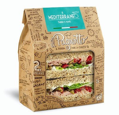 SANDWICH TUNA, OLIVES & SALAD 160g