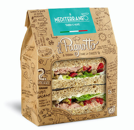 SANDWICH TUNA, OLIVES & SALAD 160g