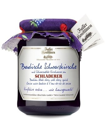 BLACK CHERRY EXTRA JAM with CHERRY LIQUEUR 450g