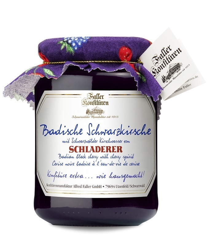 BLACK CHERRY EXTRA JAM with CHERRY LIQUEUR 450g