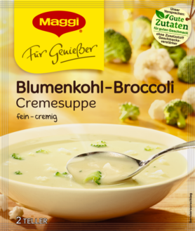 MAGGI CAULIFLOWER and BROCCOLI SOUP for 2