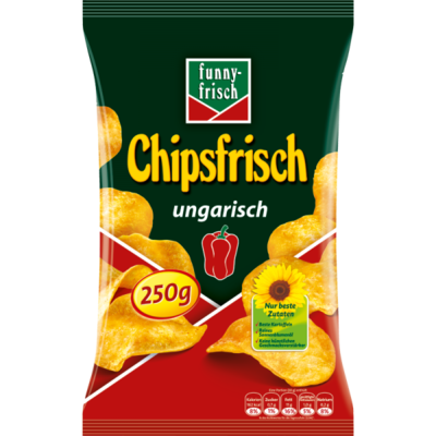 CRISPS - FUNNY FRESH CHIPSFRISCH HUNGARIAN 250g
