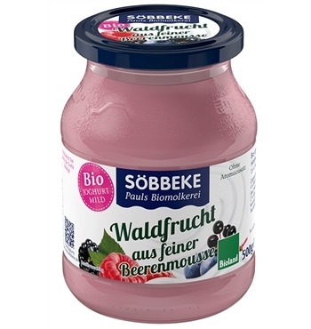 YOGURT SOEBBEKE - WILD BERRY BIO CREAMY YOGURT 7.5% FAT 500g