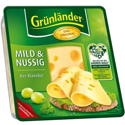 CHEESE GRUENLAENDER MILD AND NUTTY 280g
