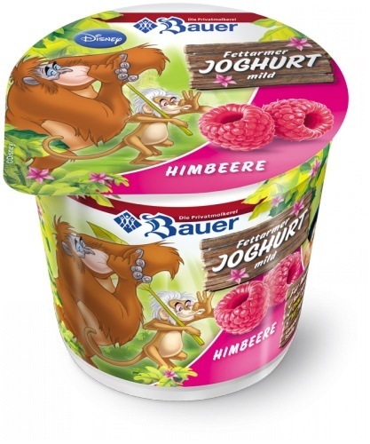 YOGURT BAUER KIDS RASPBERRY 125g