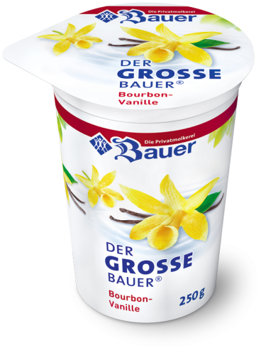 BAUER YOGURT BOURBON VANILLA 250g