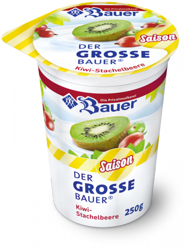 BAUER YOGURT KIWI AND GOOSEBERRY 250g BAUER YOGURT KIWI AND GOOSEBERRY 250g