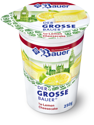BAUER YOGURT LEMON CHEESECAKE 250g BAUER YOGURT LEMON CHEESECAKE 250g